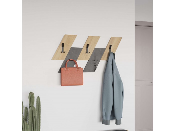 Закачалка LIVY (дъб сапфир/ретро сиво)